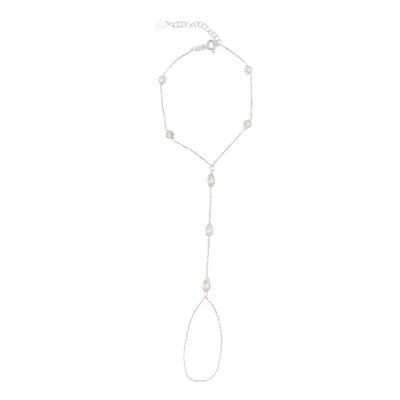 Shymi Women's Multi Stone Hand Chain - Silver