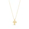 Shymi Women's Mushroom Charm Necklace - Gold In Gold