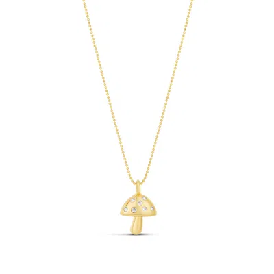 Shymi Women's Mushroom Charm Necklace - Gold