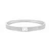 Shymi Women's Pave Bangle With Stone - Silver In Silver