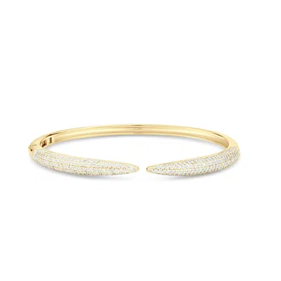 Shymi Women's Pave Claw Cuff - Gold