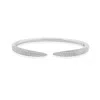 Shymi Cubic Zirconia Pavé Open Claw Cuff Bracelet In Metallic