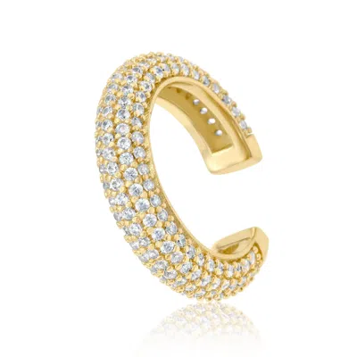 Shymi Women's Pave Ear Cuff - Gold