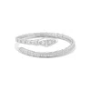 Shymi Women's Pave Snake Flexible Bangle - Silver
