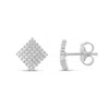 Shymi Women's Pave Square Studs - Silver In Silver