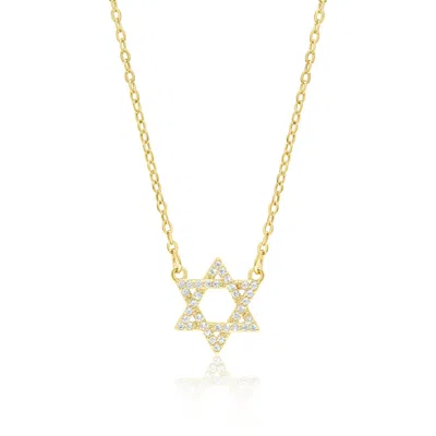 Shymi Women's Pave Star Of David Necklace - Gold
