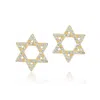 Shymi Women's Pave Star Of David Studs - Gold
