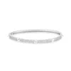 Shymi Women's Pave Studded 3 Row Bangle - Silver