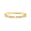 Shymi Women's Pave Studded Five Row Bangle - Gold