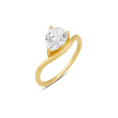 Shymi Women's Pear Pinky Ring - Gold