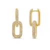 Shymi Women's Removable Link Pave Earrings - Gold In Gold