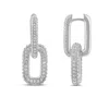 Shymi Women's Removable Link Pave Earrings - Silver In Silver