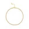 Shymi Women's Rope Anklet - Gold In Gold