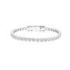 Shymi Women's Round Bezel Open Bangle - Silver