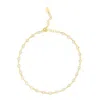 Shymi Women's Round Bezel-set Anklet - Gold
