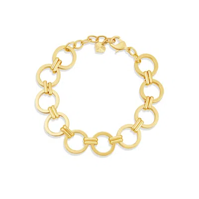 Shymi Women's Round Link Statement Bracelet - Gold
