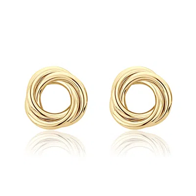 Shymi Women's Round Twist Hoop Earrings - Gold