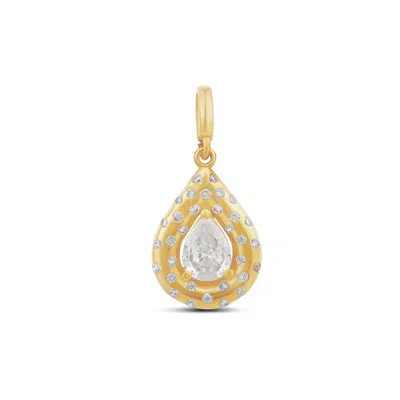 Shymi Women's Scattered Pear Charm - Gold In Purple