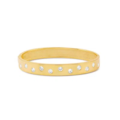 Shymi Women's Scattered Stone Bangle - Gold