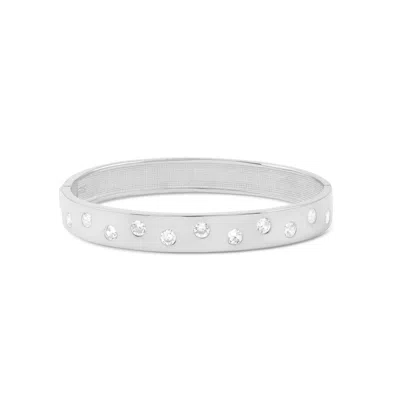 Shymi Women's Scattered Stone Bangle - Silverr