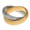 Shymi Women's Silver / Gold Chunky Snake Bracelet - Silver & Gold