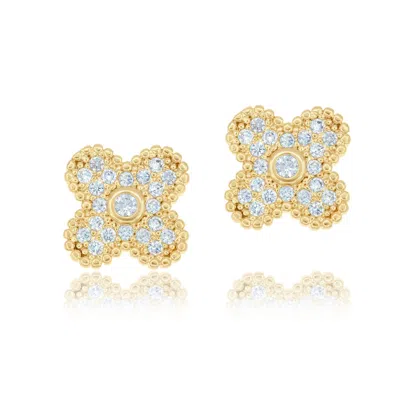 Shymi Women's Small Clover Earrings - Gold