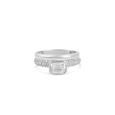 Shymi Set Of 2 Stacking Rings In Metallic