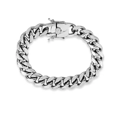 Shymi Women's Statement Cuban Bracelet - Silver
