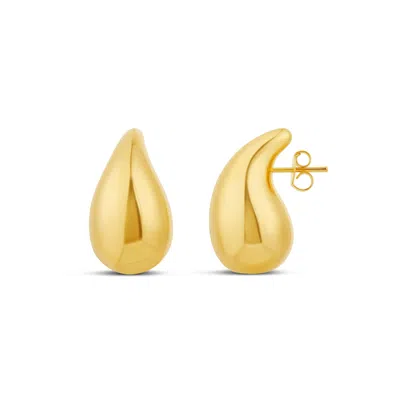 Shymi Women's Statement Tear Drop Earrings- Gold