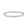 Shymi Women's Thin Pave Outline Bangle - Silver In Metallic