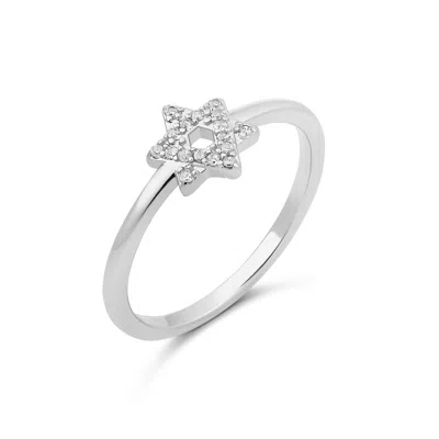 Shymi Women's Thin Star Of David - Silver