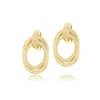 Shymi Women's Twisted Oval Drop Earrings - Gold