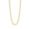 Shymi Women's Two Mm Bezel-set Classic Round Tennis Necklace - Gold