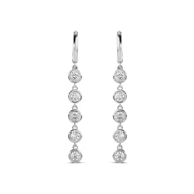 Shymi Victorian Style Round Drop Earrings In Metallic