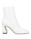 Si Rossi By Sergio Rossi Woman Ankle Boots White Size 7 Leather