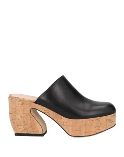 Si Rossi By Sergio Rossi Woman Mules & Clogs Black Size 9 Leather