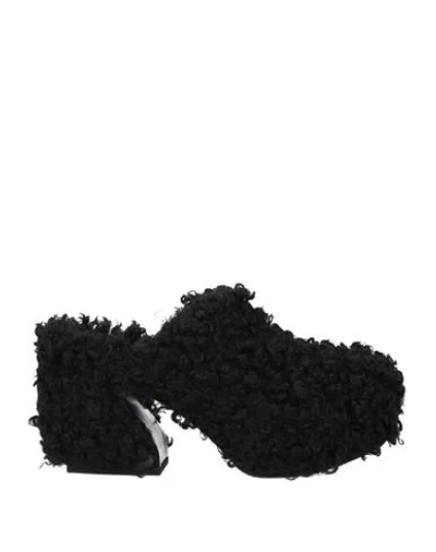 Si Rossi By Sergio Rossi Woman Mules & Clogs Black Size 11 Textile Fibers