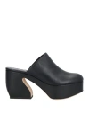 Si Rossi By Sergio Rossi Woman Mules & Clogs Black Size 7 Soft Leather