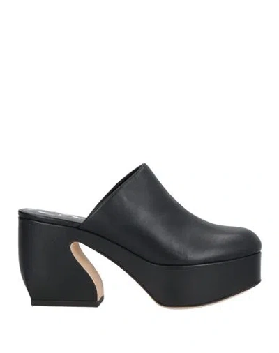 Si Rossi By Sergio Rossi Woman Mules & Clogs Black Size 7 Soft Leather