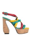 Si Rossi By Sergio Rossi Woman Mules & Clogs Yellow Size 8 Leather In Yellow