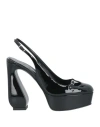 Si Rossi By Sergio Rossi Woman Pumps Black Size 4 Leather