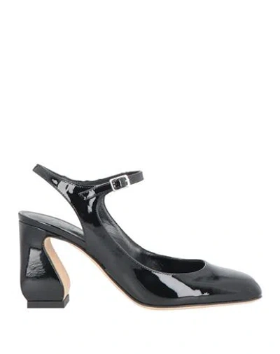 Si Rossi By Sergio Rossi Woman Pumps Black Size 6 Leather