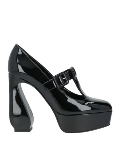 Si Rossi By Sergio Rossi Woman Pumps Black Size 8.5 Leather