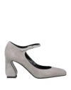 Si Rossi By Sergio Rossi Woman Pumps Light Grey Size 8 Leather