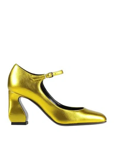 Si Rossi By Sergio Rossi Woman Pumps Lime Green Size 5.5 Leather