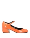 Si Rossi By Sergio Rossi Woman Pumps Orange Size 8 Leather