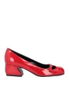 SI ROSSI BY SERGIO ROSSI SI ROSSI BY SERGIO ROSSI WOMAN PUMPS RED SIZE 4.5 LEATHER