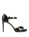Si Rossi By Sergio Rossi Woman Sandals Black Size 6 Calfskin