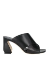 Si Rossi By Sergio Rossi Woman Sandals Black Size 8 Soft Leather