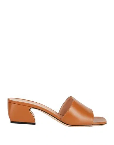 Si Rossi By Sergio Rossi Woman Sandals Camel Size 6 Soft Leather In Beige